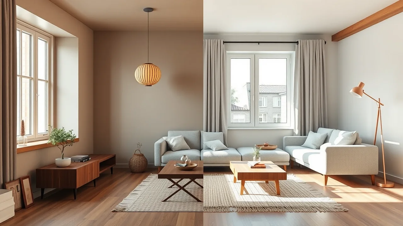 Japandi vs Scandinavian: how to choose for a small apartment
