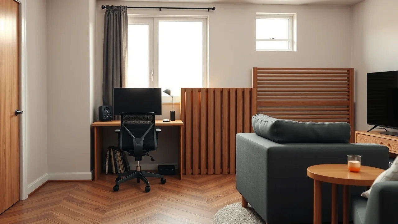 Working from home in the living room: desk placement without ruining the lounge
